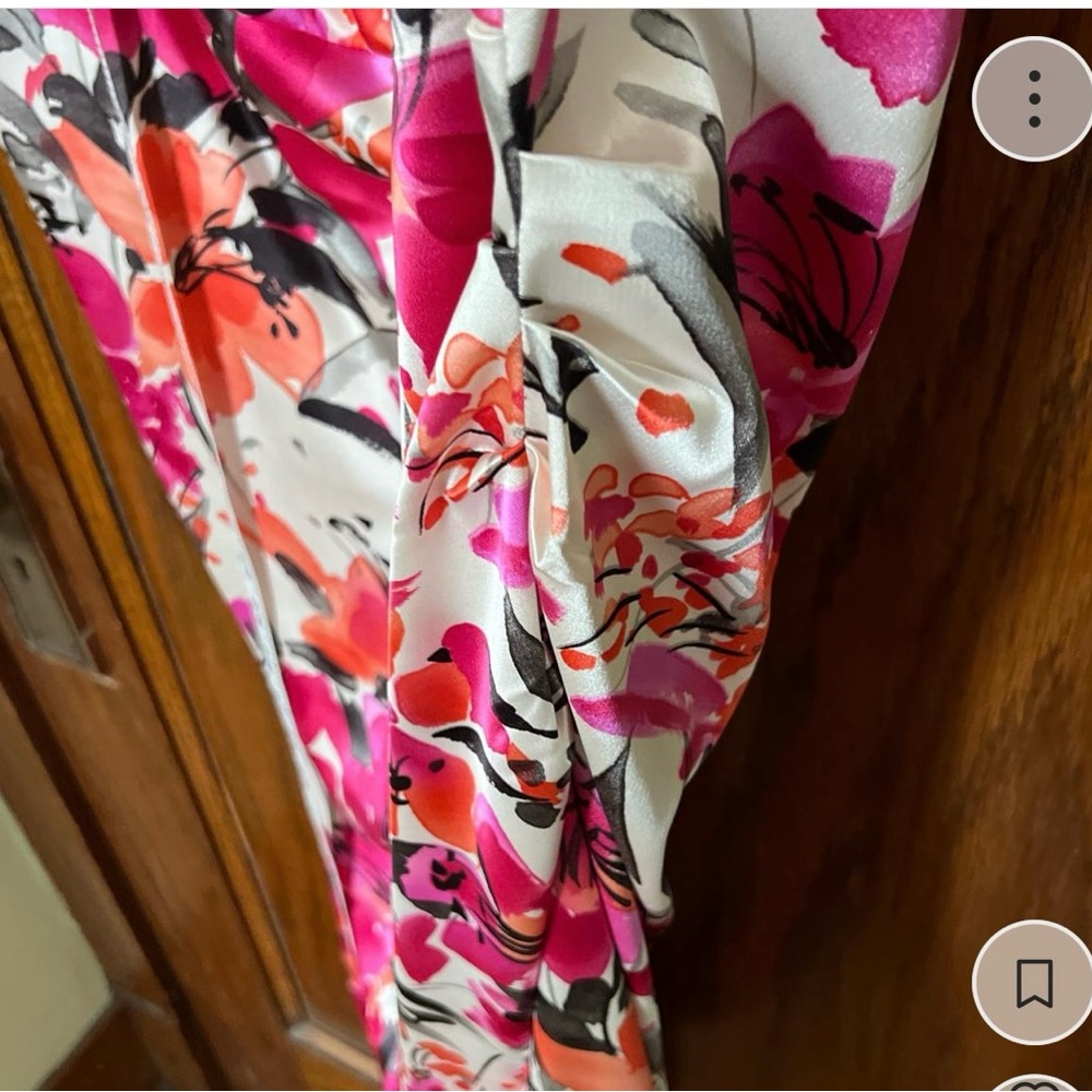 London Times Pink and Black Floral Dress - Picture 5 of 5